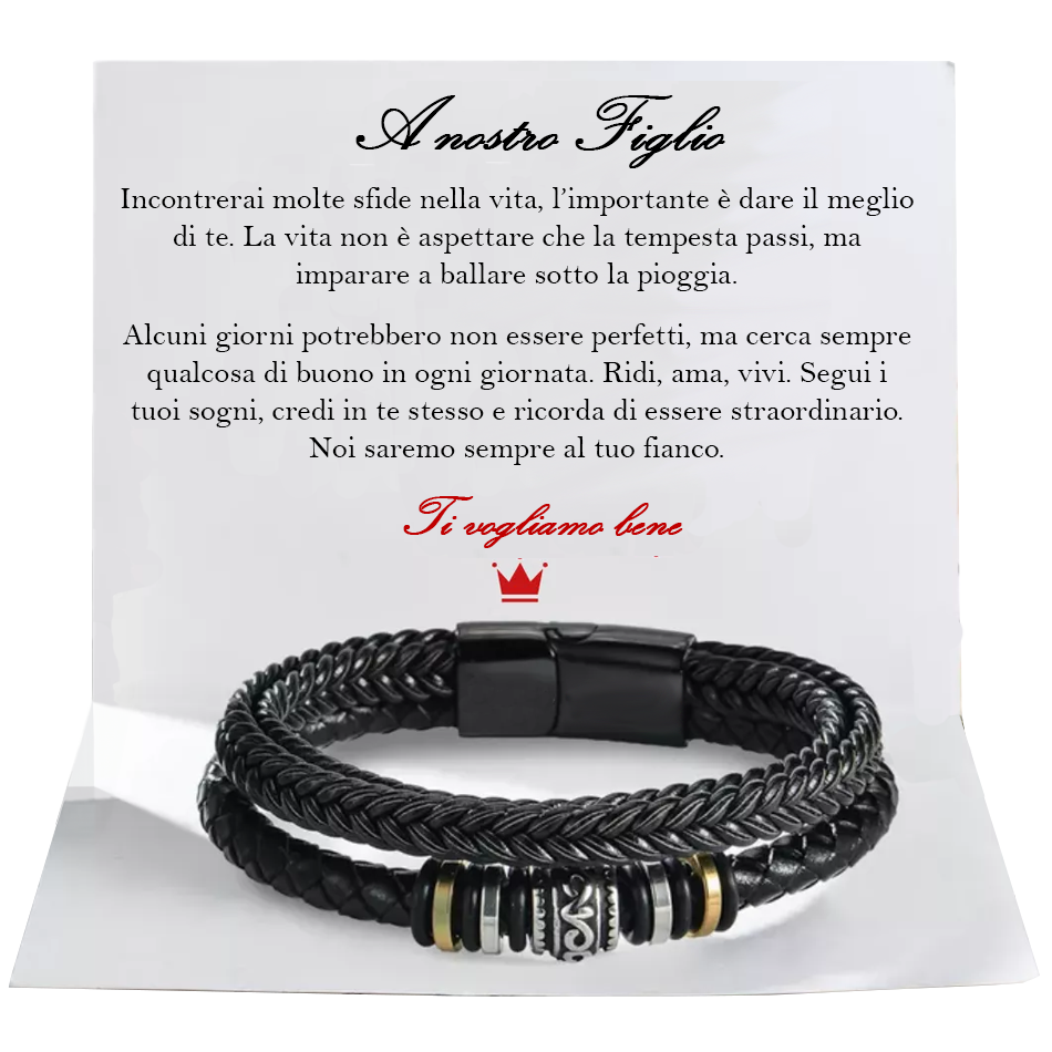 "To my Son" Bracelet with Meaningful Message