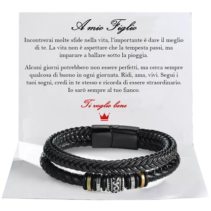 "To my Son" Bracelet with Meaningful Message