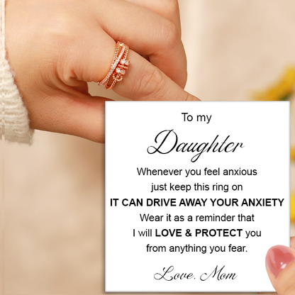 "To My Daughter" Fidget Ring with Meaningful Message