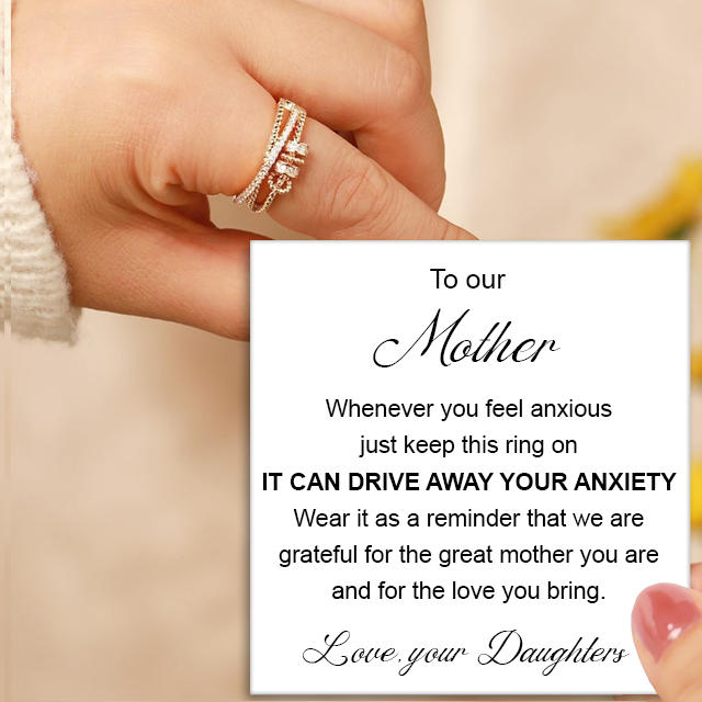 "To My Mother" Fidget Ring with Meaningful Message