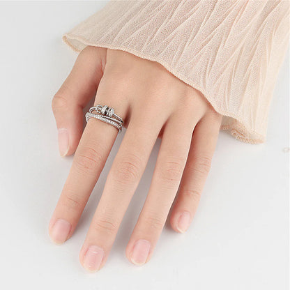 "To My Girlfriend" Fidget Ring with Meaningful Message