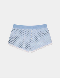 Blu a righe con pois