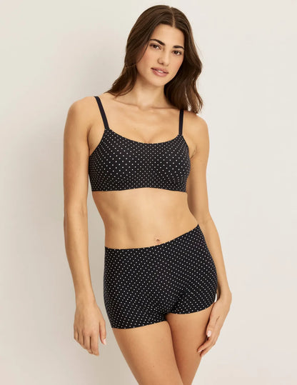 Black with White Polka Dot