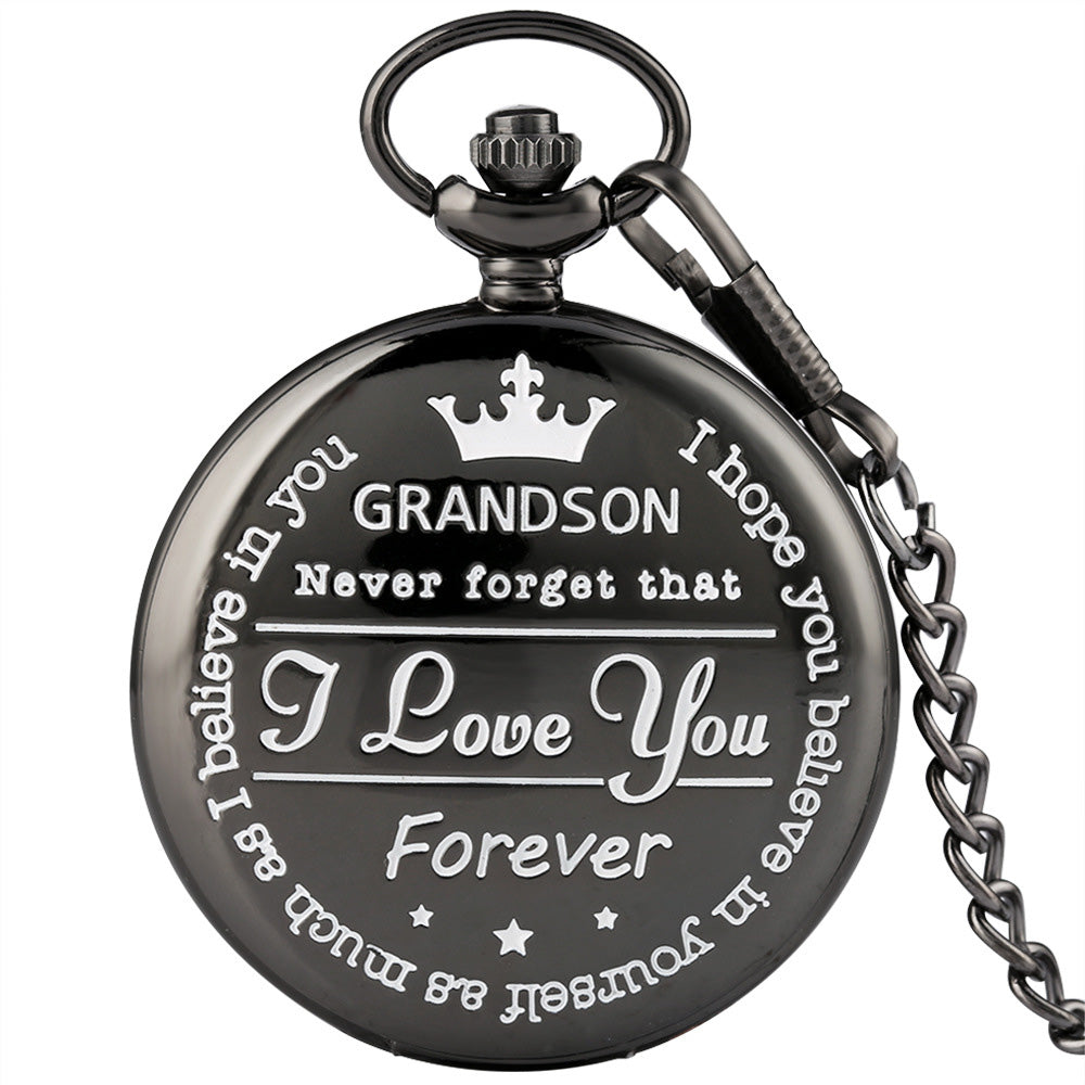 GrandWatch™ - The Grandson Pocket Watch Black