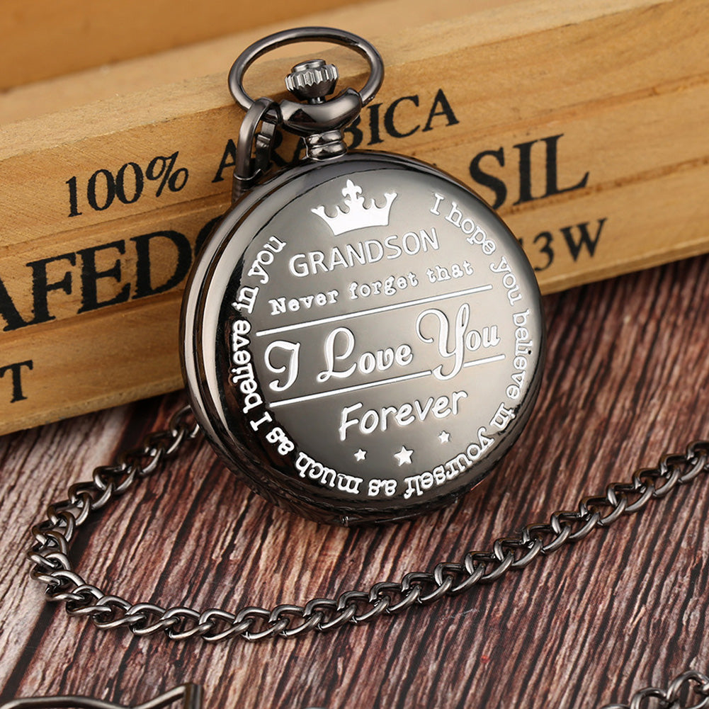 GrandWatch™ - The Grandson Pocket Watch Black