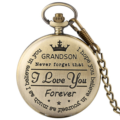 GrandWatch™ - The Grandson Pocket Watch - Polished Gold