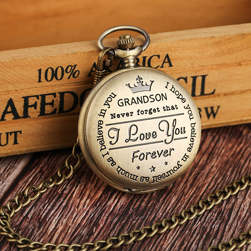 GrandWatch™ - The Grandson Pocket Watch - Polished Gold