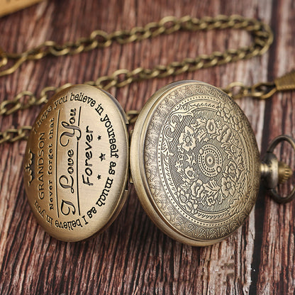 GrandWatch™ - The Grandson Pocket Watch - Polished Gold